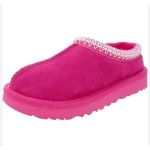 UGG Tasman Rock Rose Pink Suede Sheepskin Slippers Womens 7 1103759